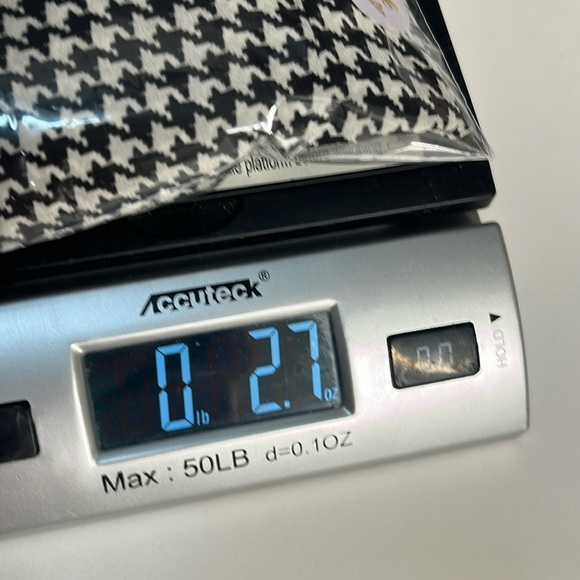 90s Y2K 100% silk top houndstooth Allison Taylor blouse black white size medium - Picture 11 of 11